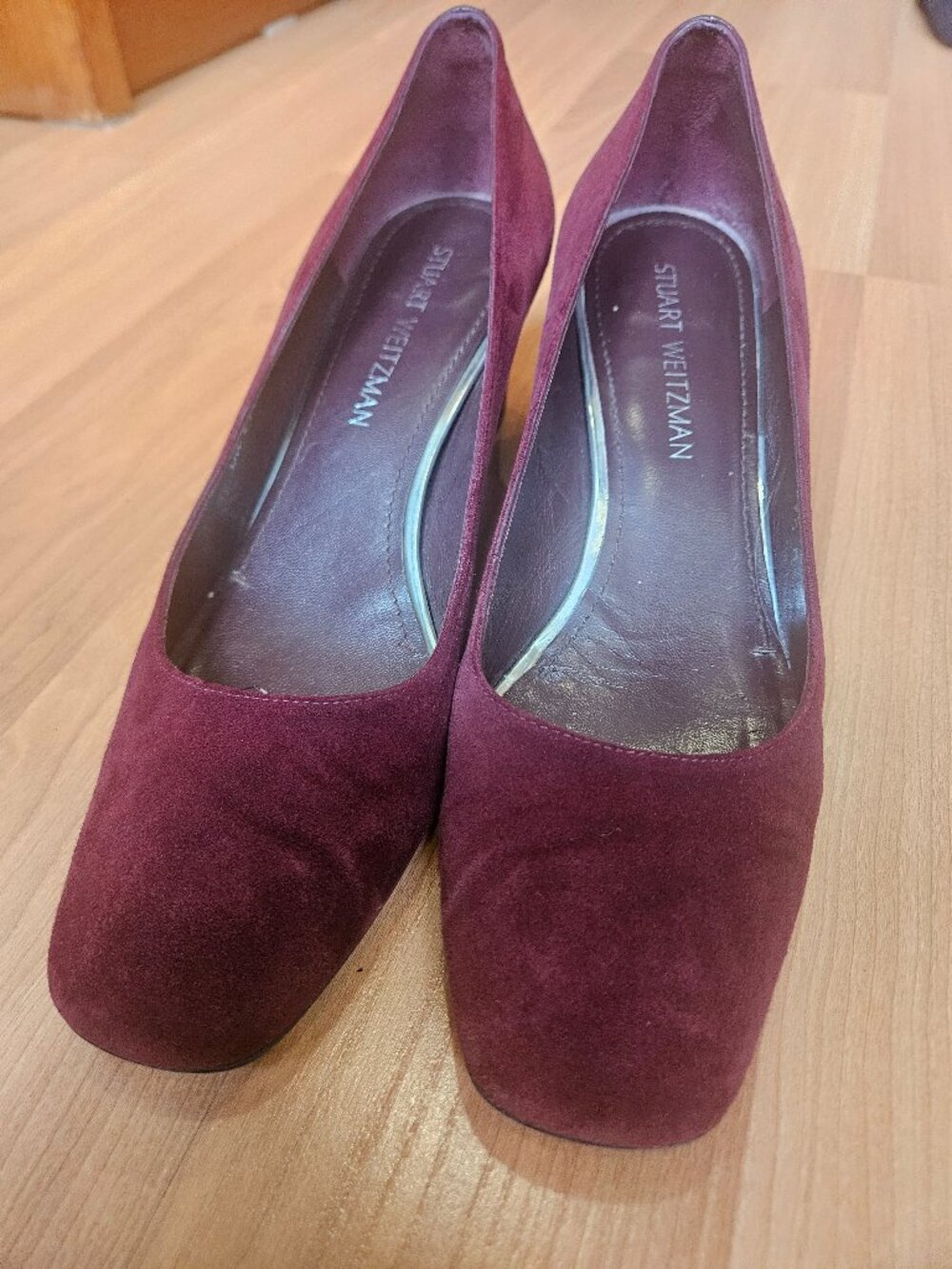 Stuart Weitzman burgundy pumps